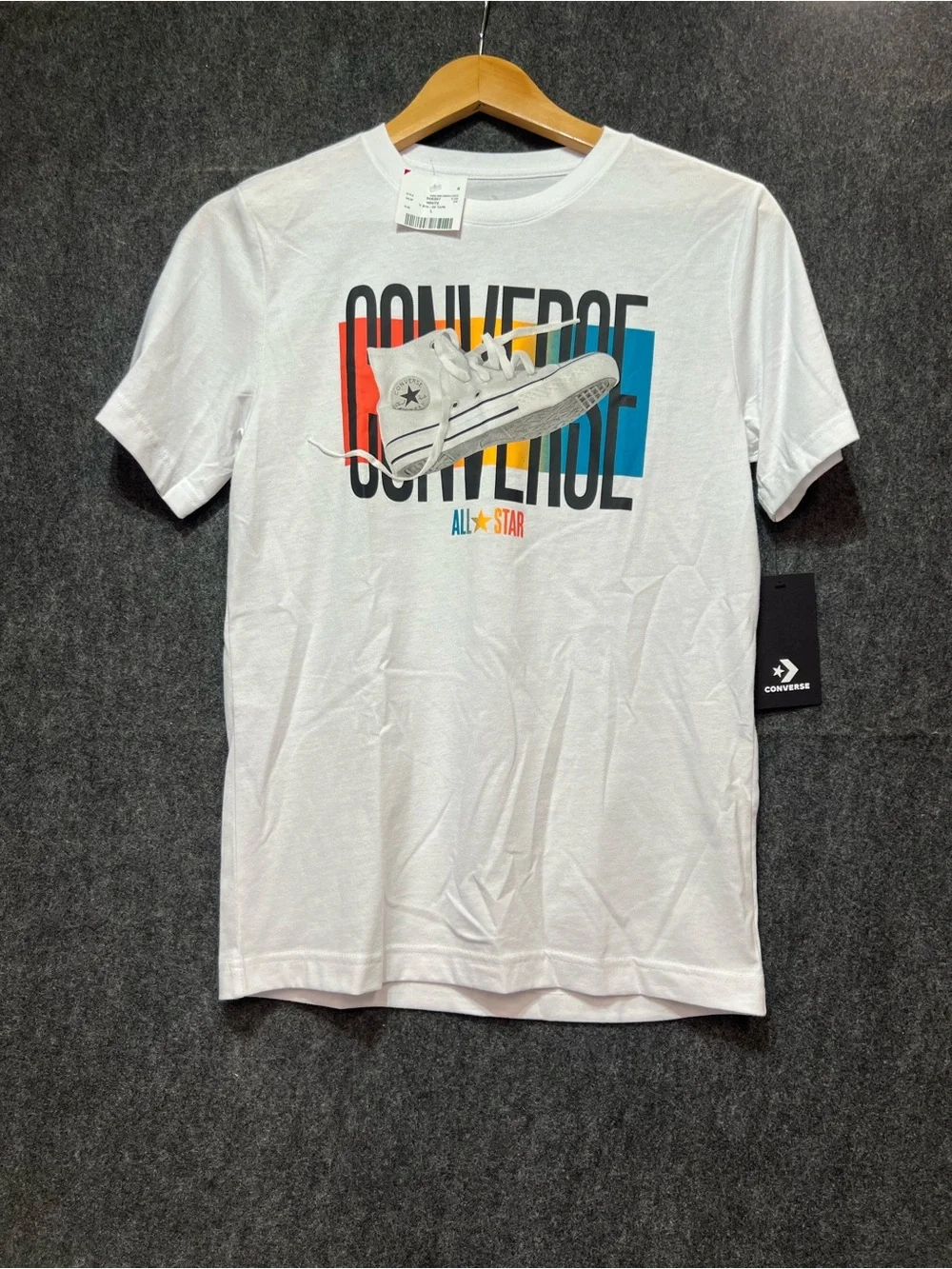 Converse White Graphic All-Star Tee Size L (12-13 yrs old)